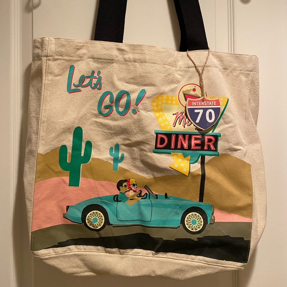 CANVAS TOTE & MATCHING POUCH - Picture 2 of 4